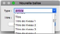 Institulé a choisir dans la liste